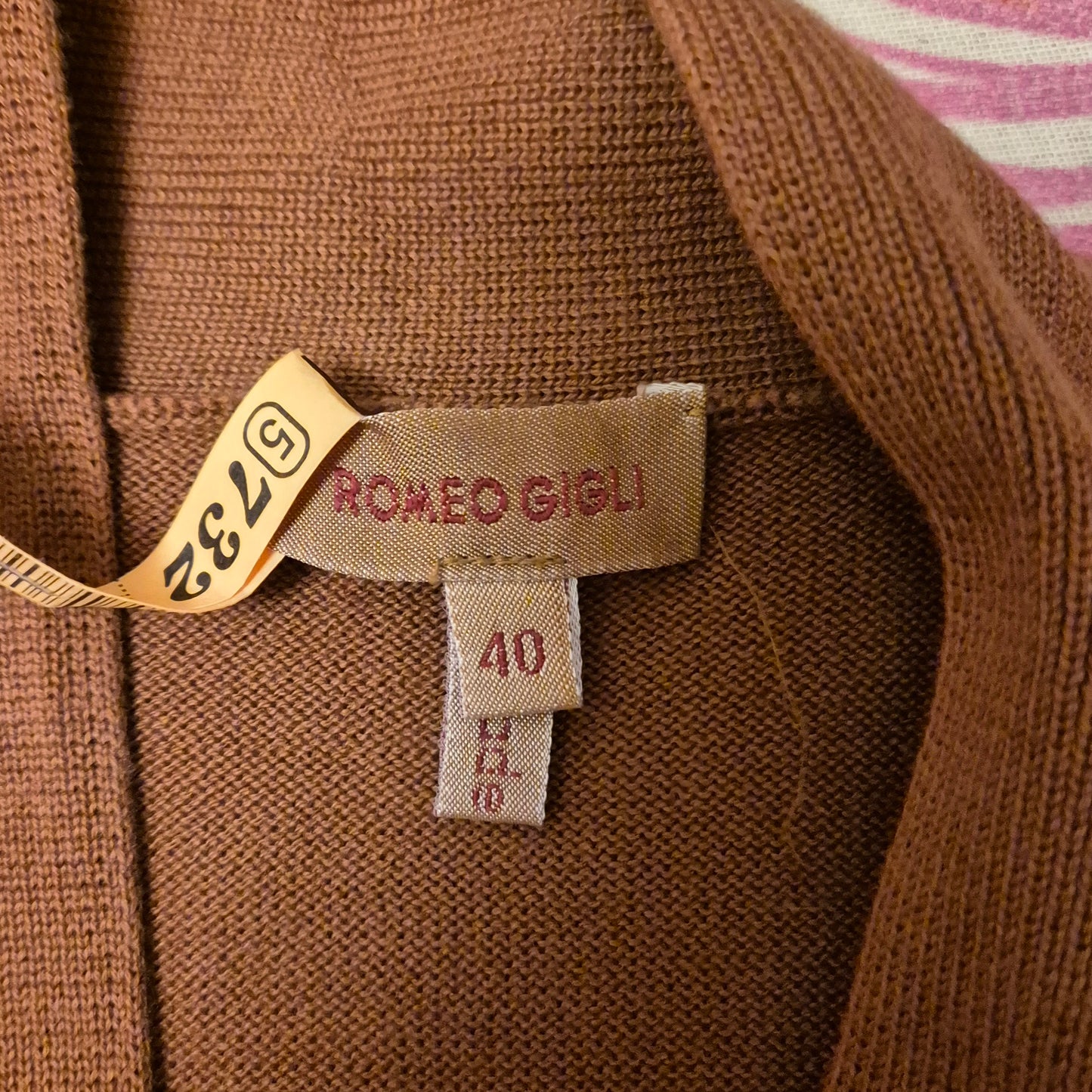 Romeo Gigli | Cardigan cotone terracotta