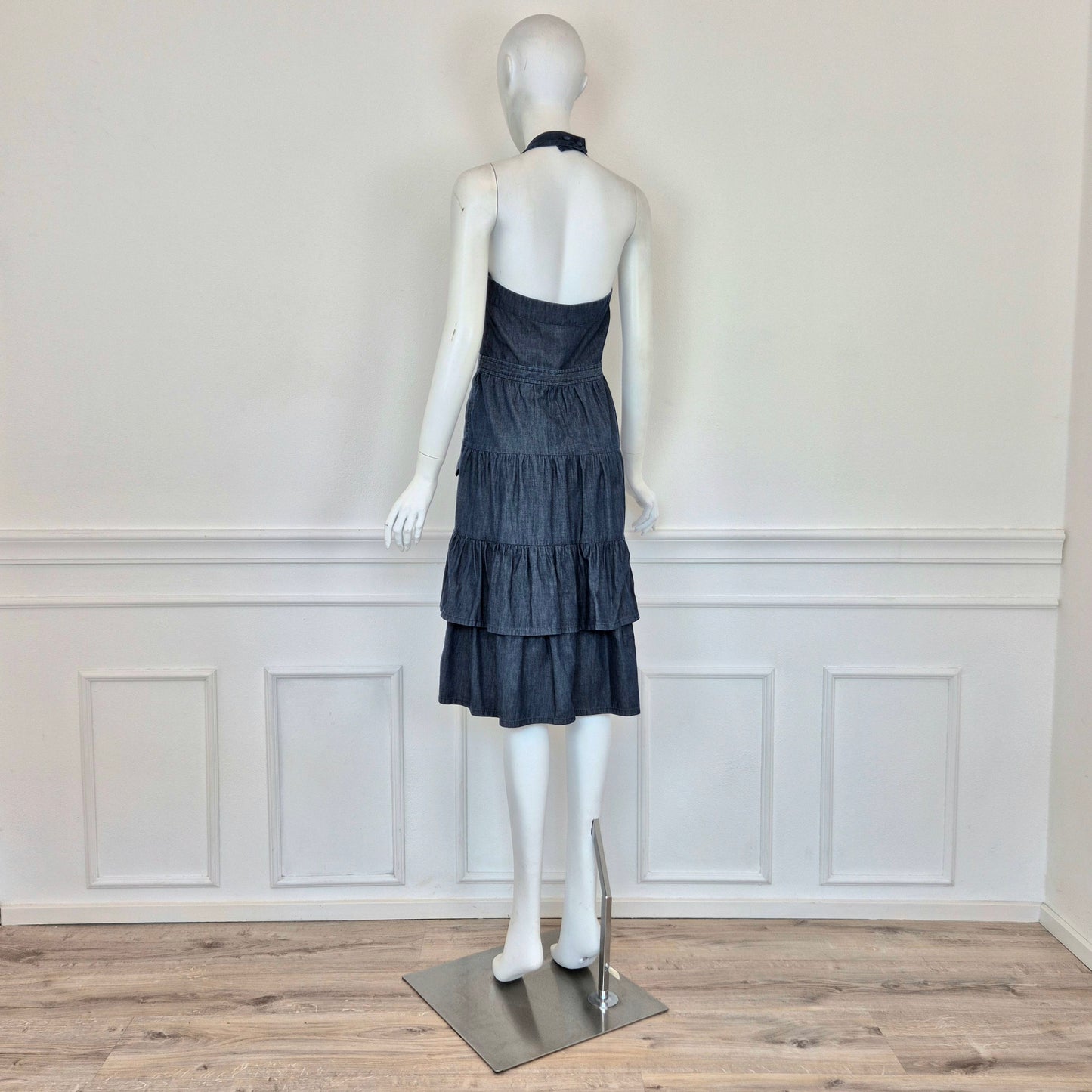 Moschino | Abito in denim schiena scoperta