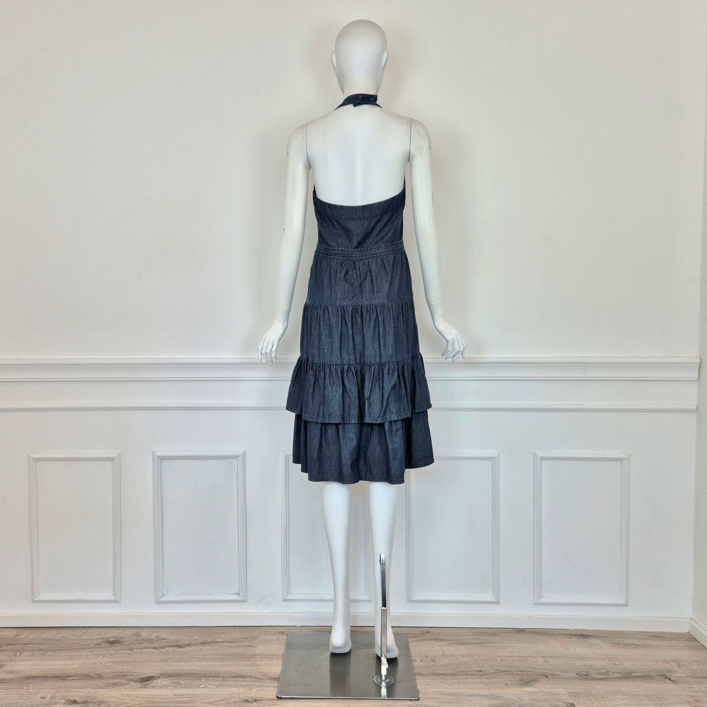 Moschino | Abito in denim schiena scoperta