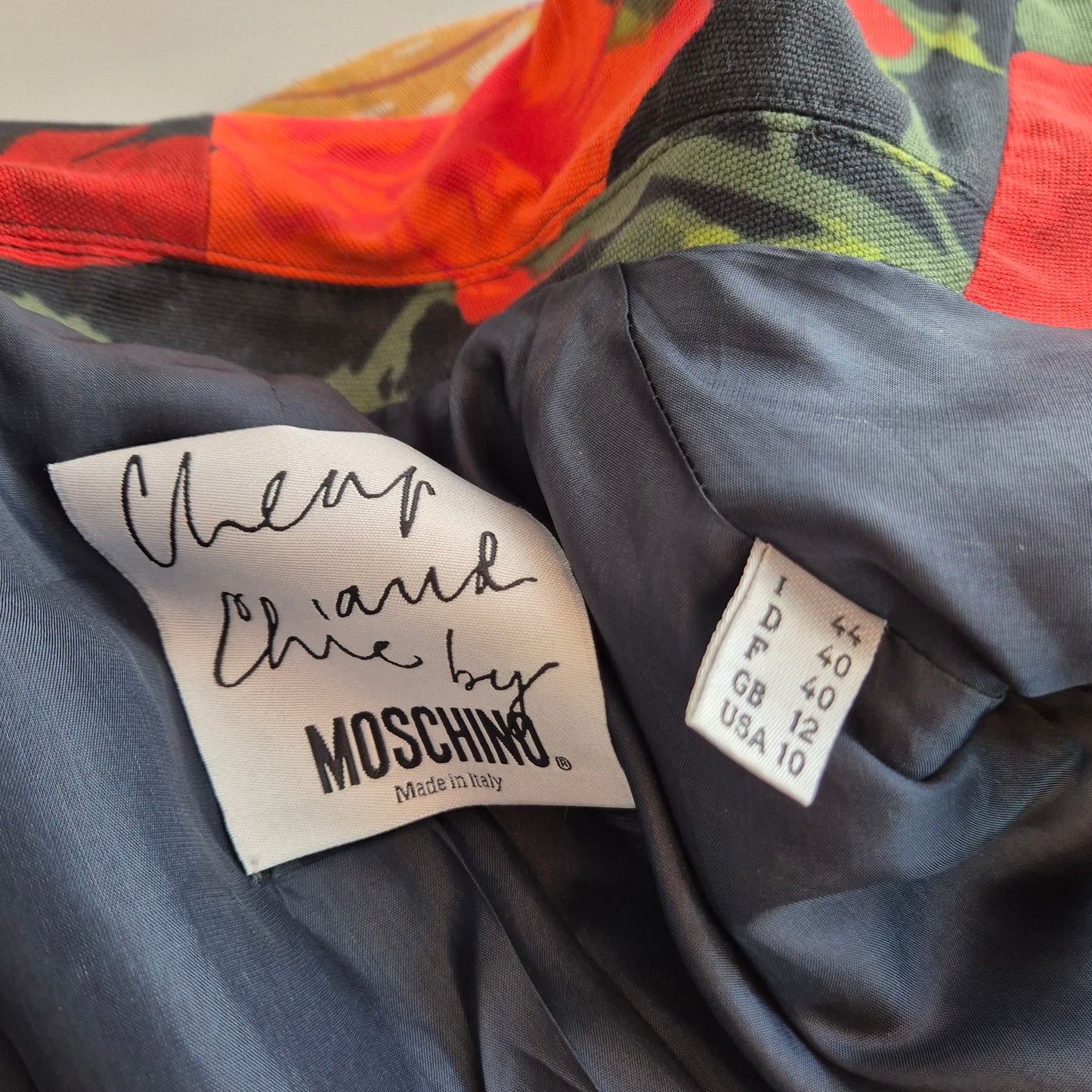 Moschino | Giacca corta doppiopetto con rose