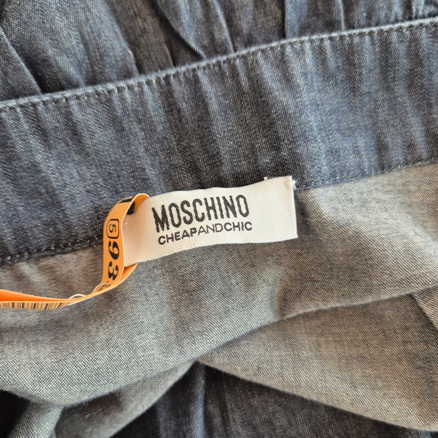 Moschino | Abito in denim schiena scoperta