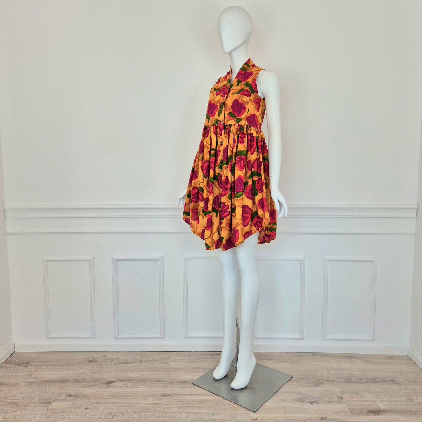 Romeo Gigli | Abito in cotone stampa floreale