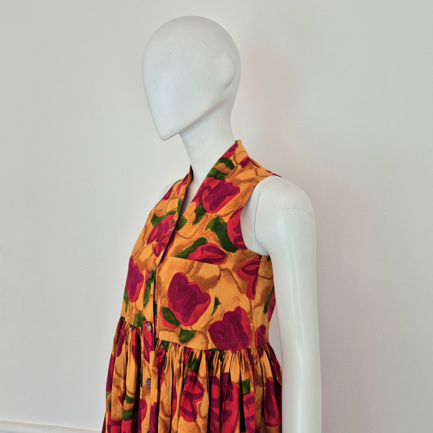 Romeo Gigli | Abito in cotone stampa floreale