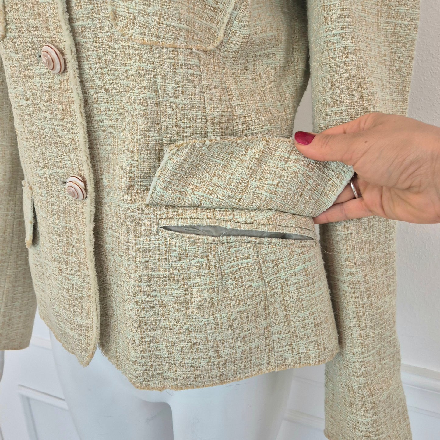 Moschino | Giacca con bottoni conchiglia