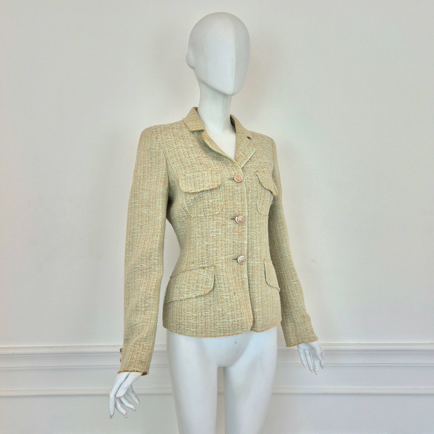 Moschino | Giacca con bottoni conchiglia