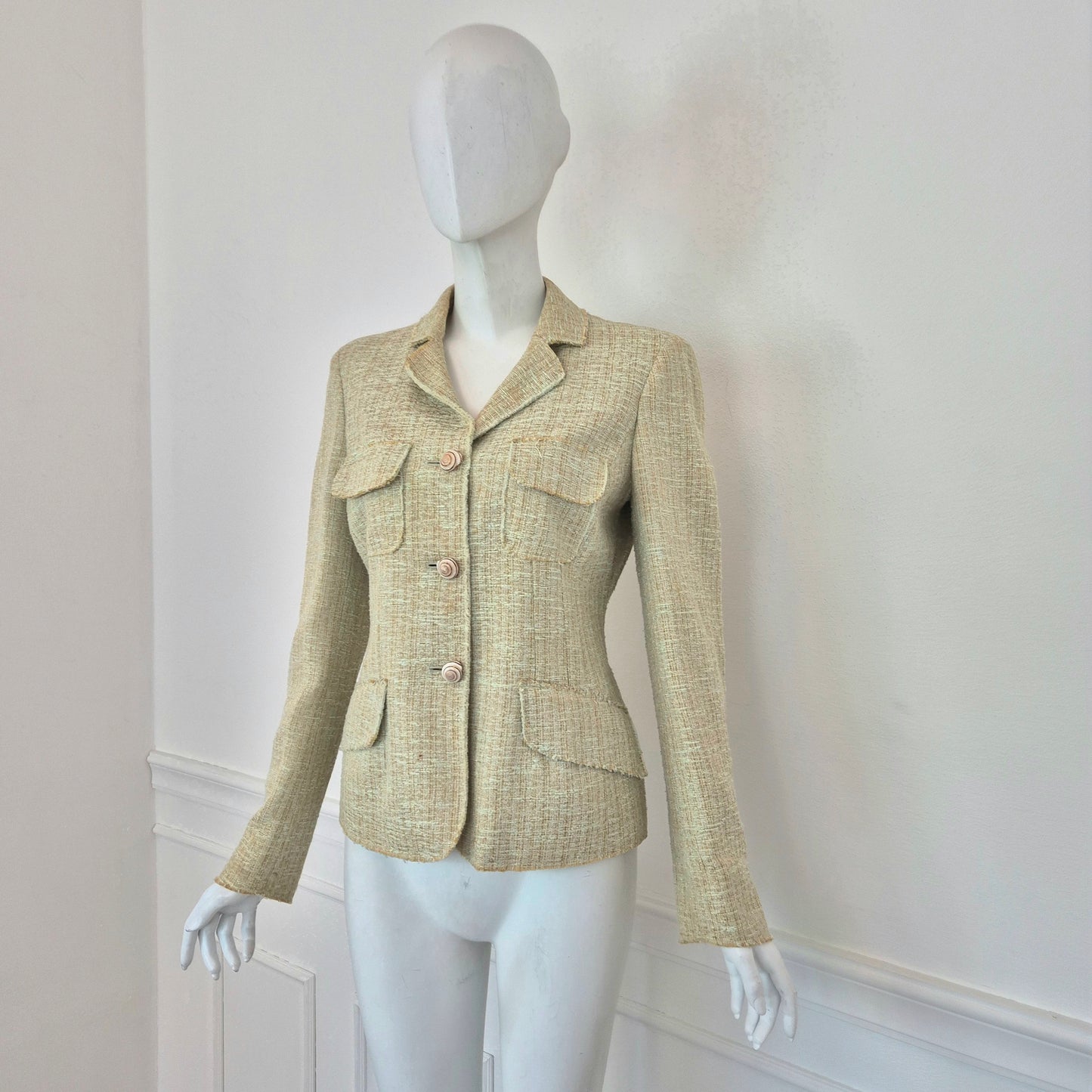 Moschino | Giacca con bottoni conchiglia