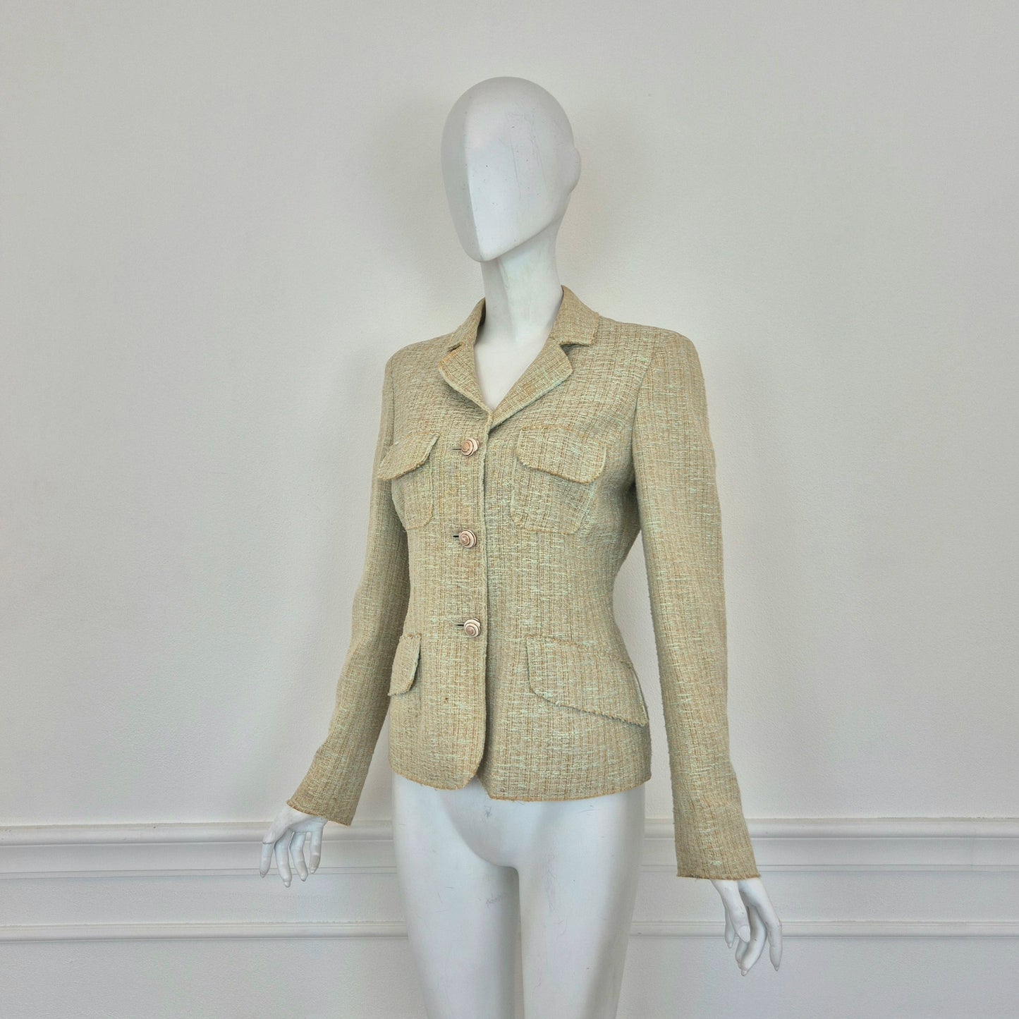Moschino | Giacca con bottoni conchiglia