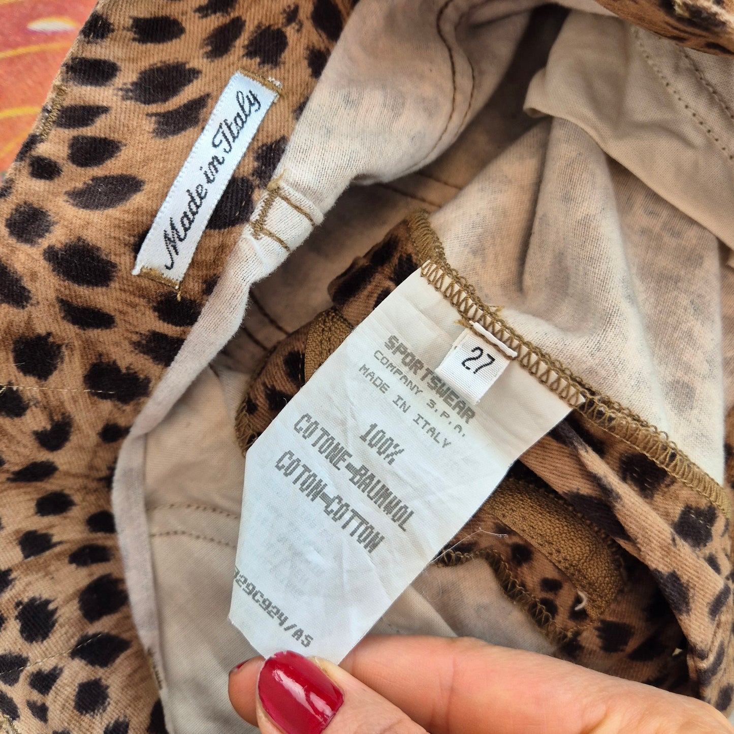 Fendissime | Minigonna animalier in cotone