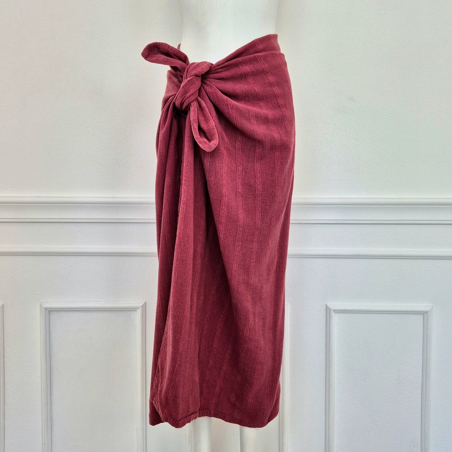 Romeo Gigli | Gonna bordeaux con nodo