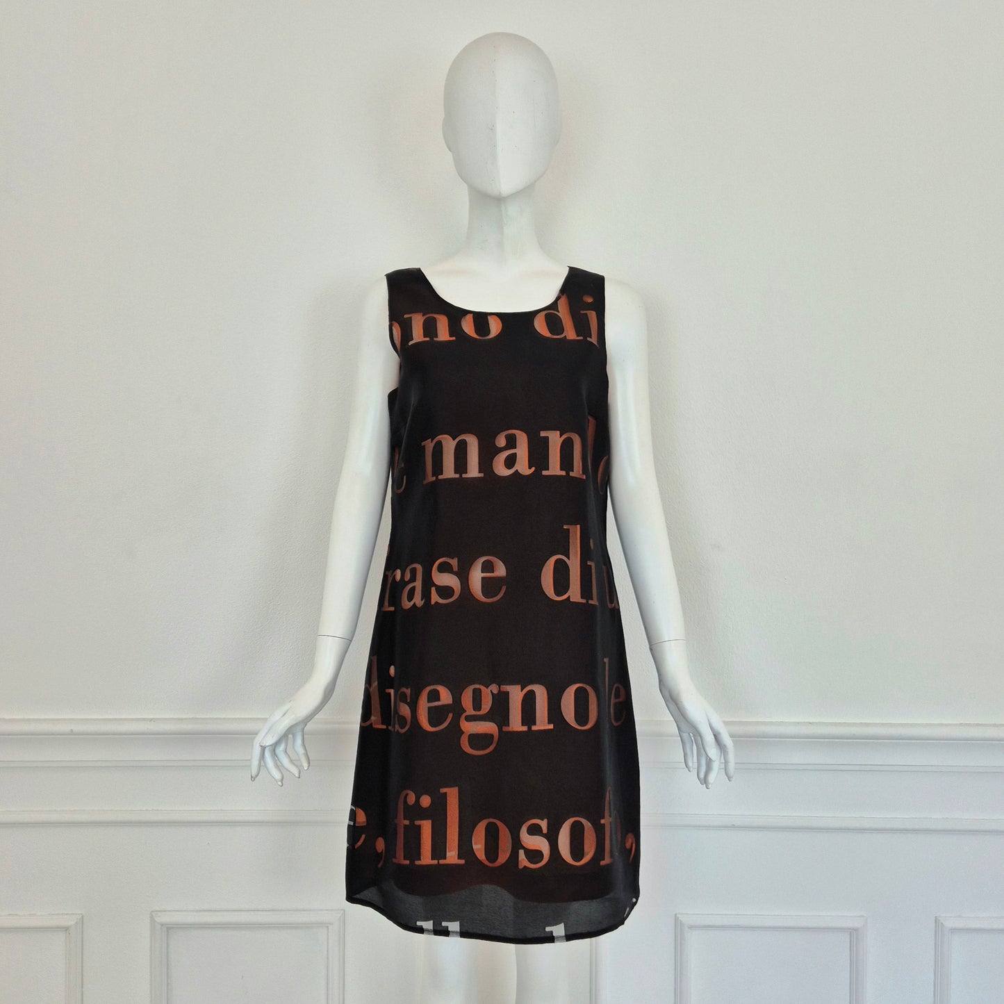 Moschino | Abito due strati con scritte
