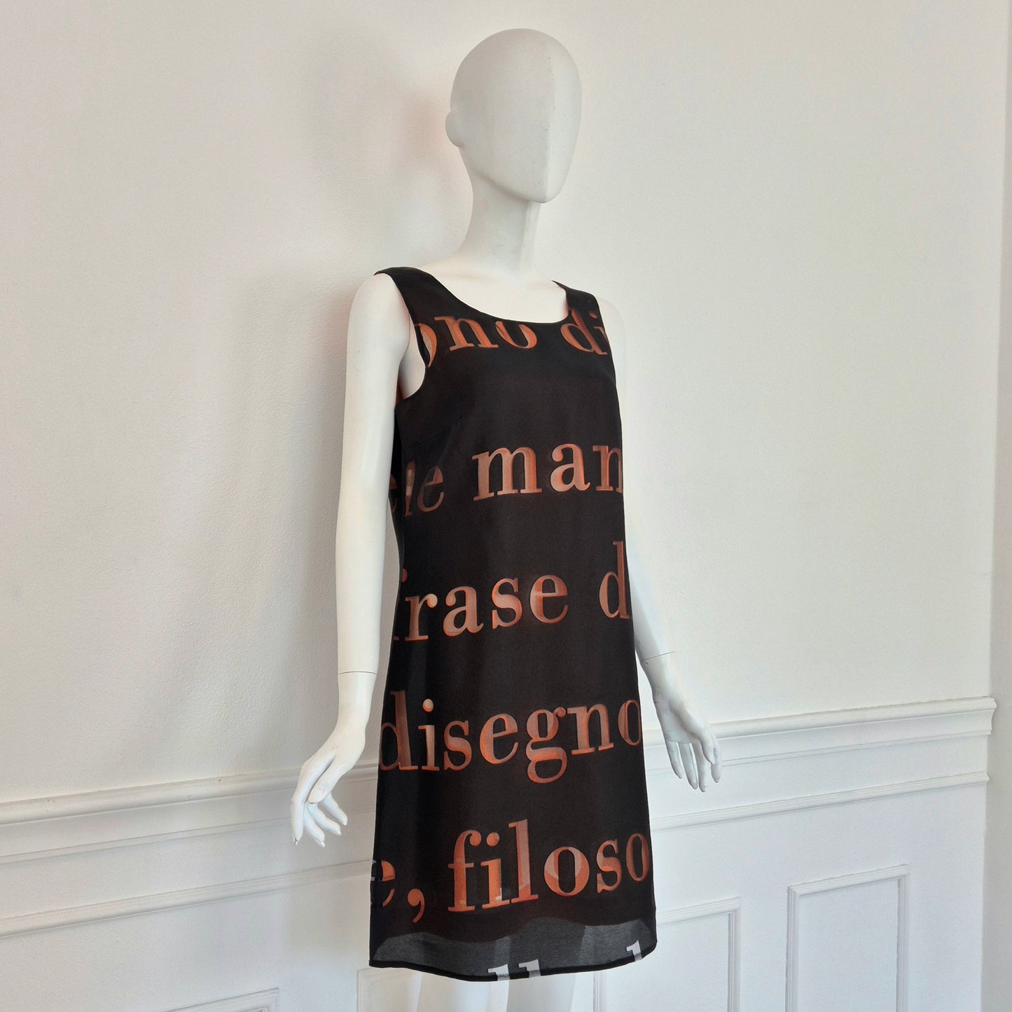Moschino | Abito due strati con scritte