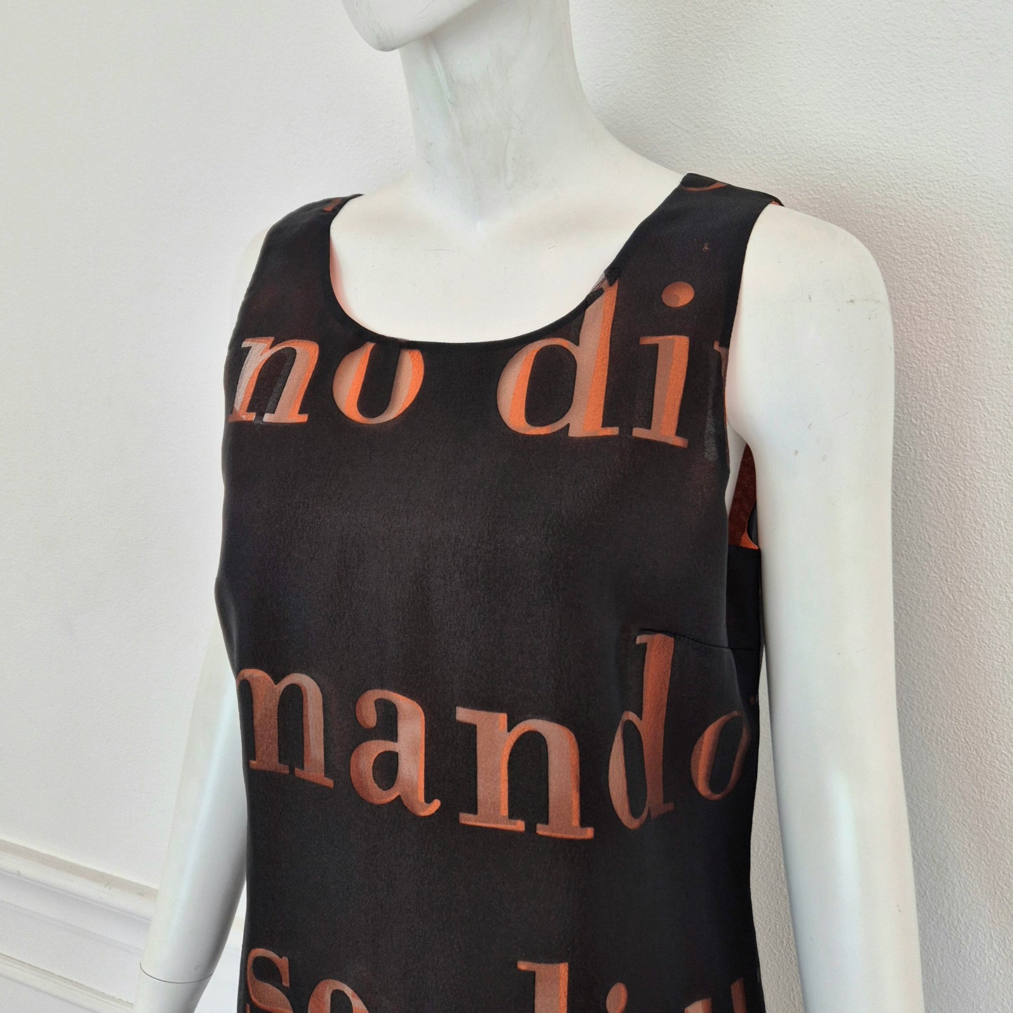 Moschino | Abito due strati con scritte