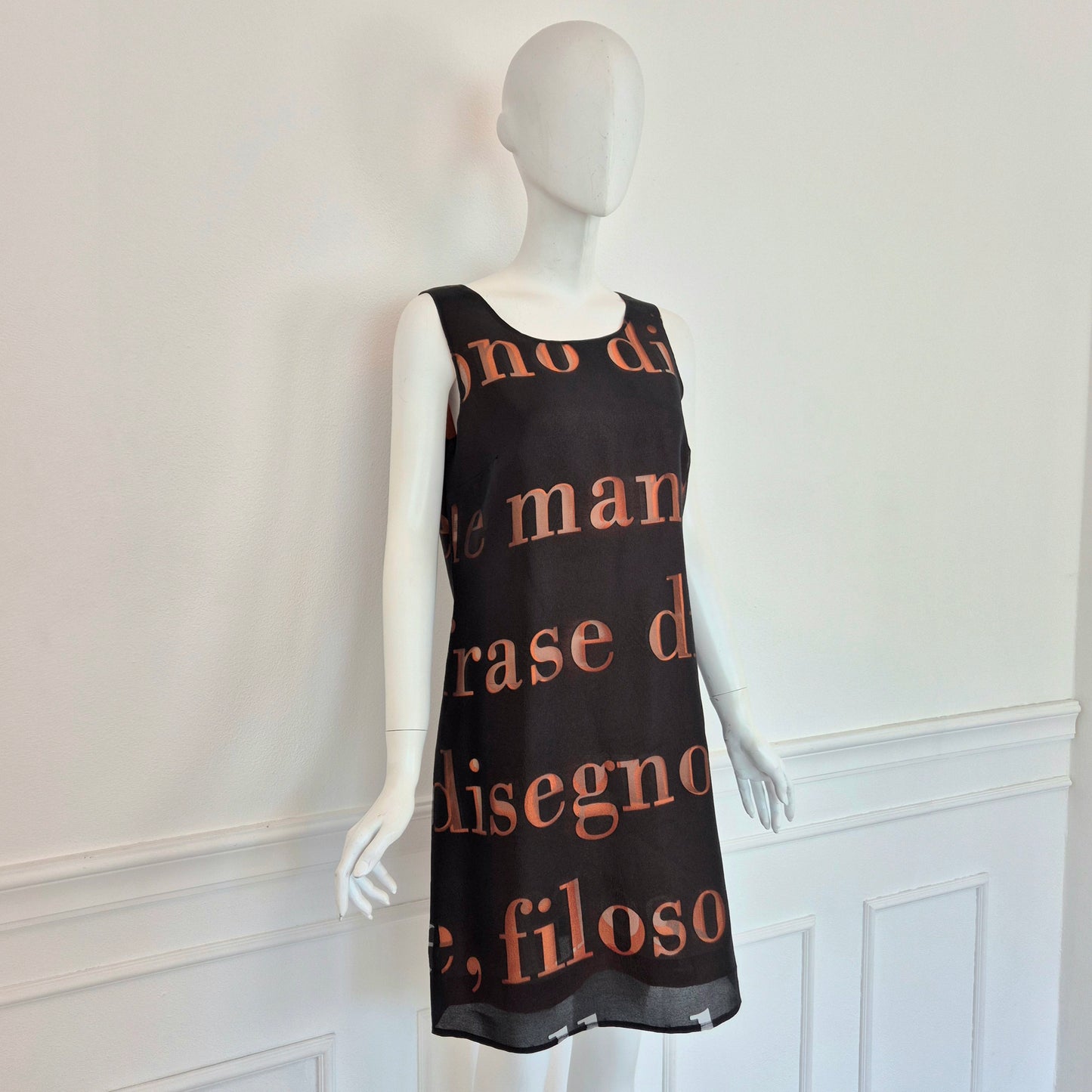 Moschino | Abito due strati con scritte