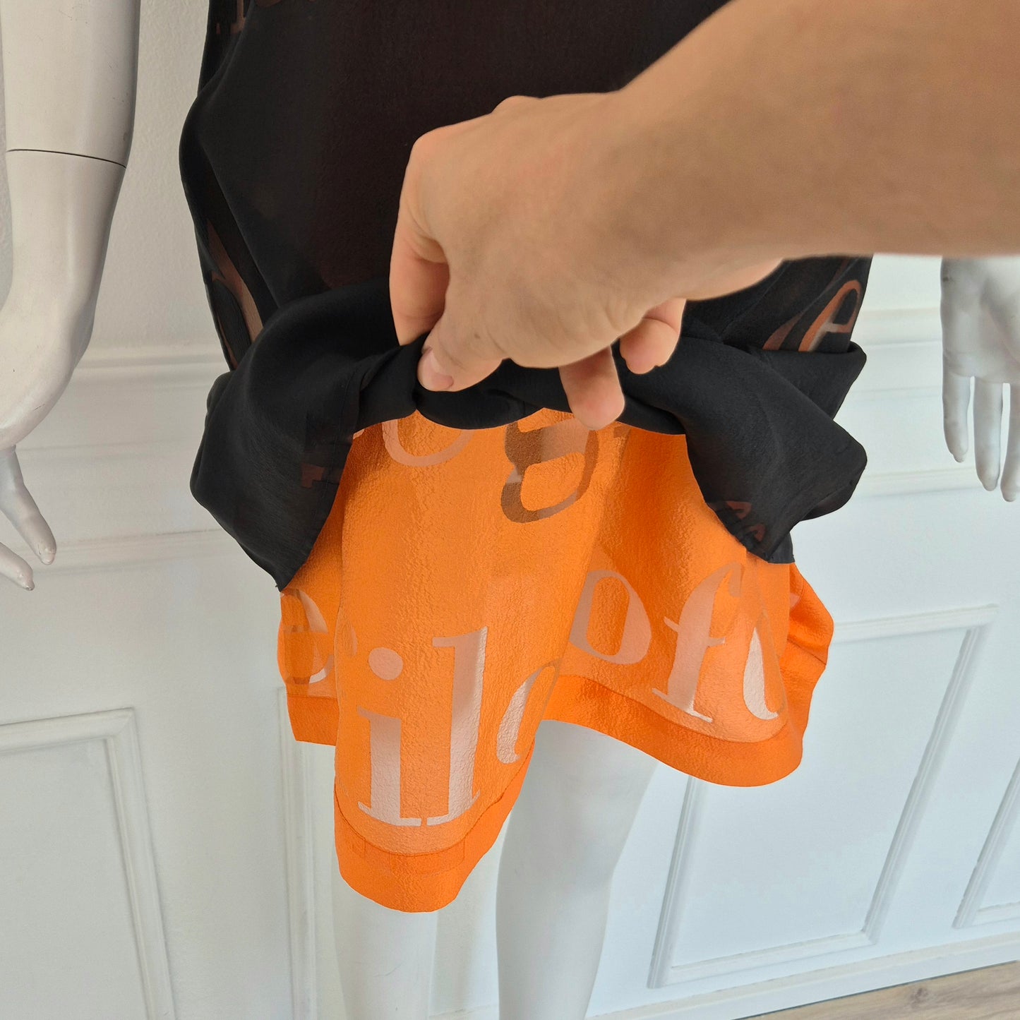 Moschino | Abito due strati con scritte