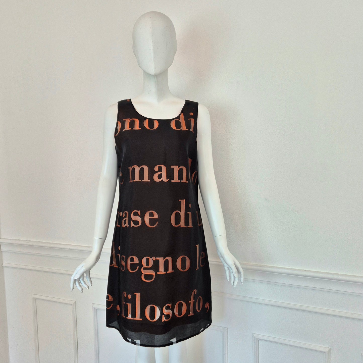 Moschino | Abito due strati con scritte