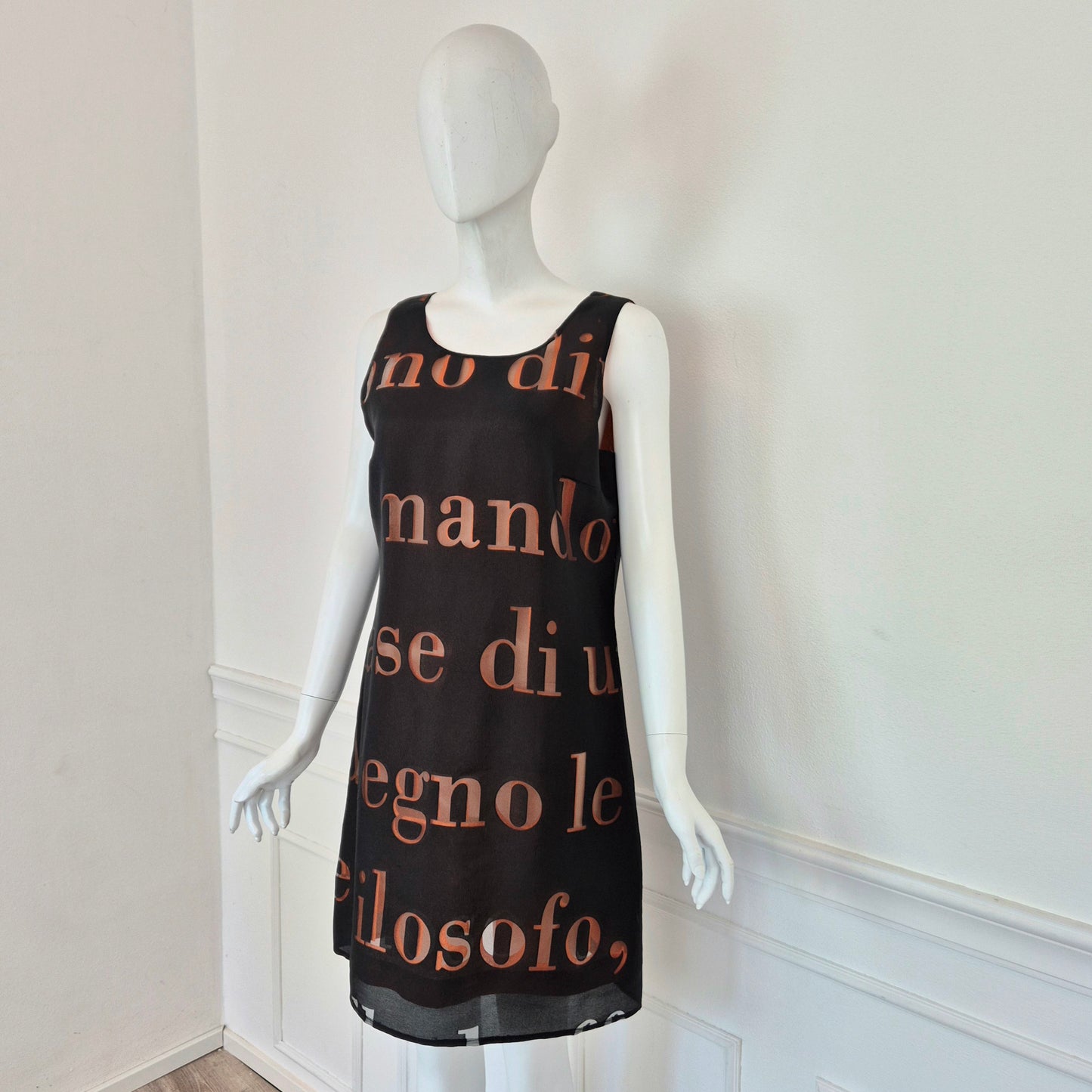 Moschino | Abito due strati con scritte