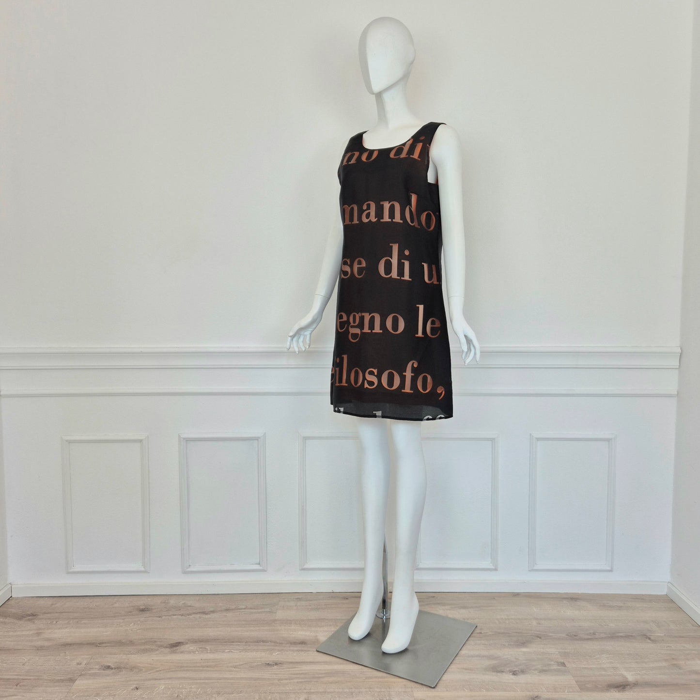 Moschino | Abito due strati con scritte