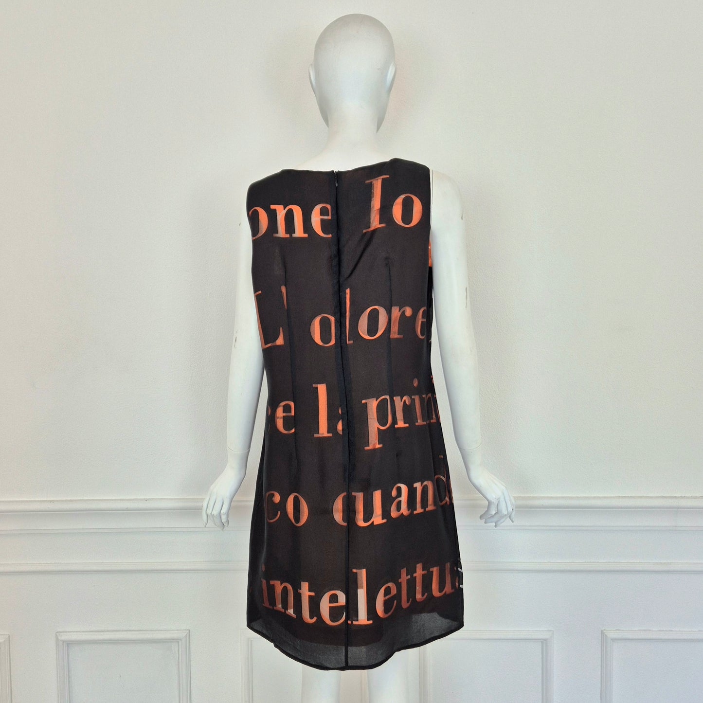 Moschino | Abito due strati con scritte