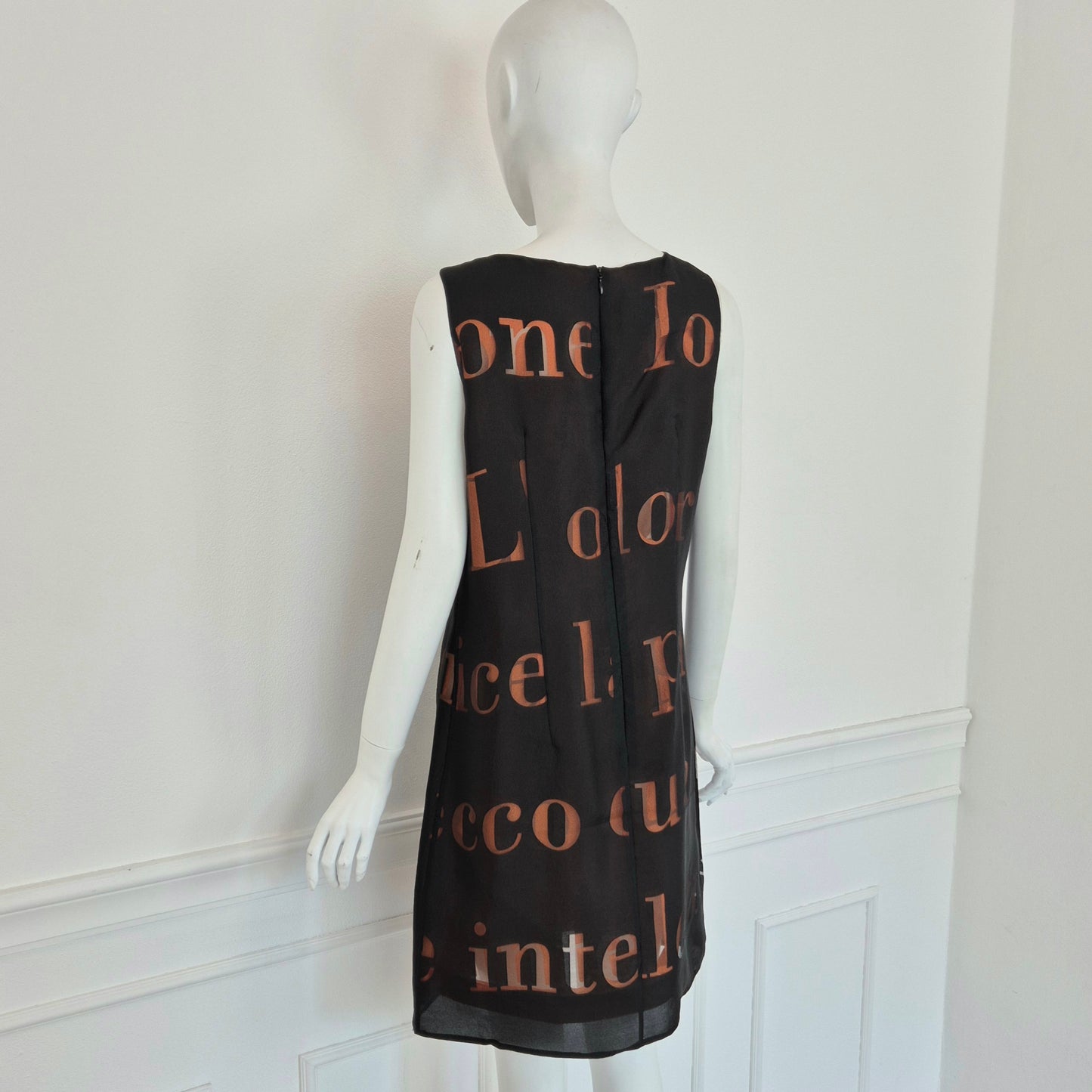 Moschino | Abito due strati con scritte