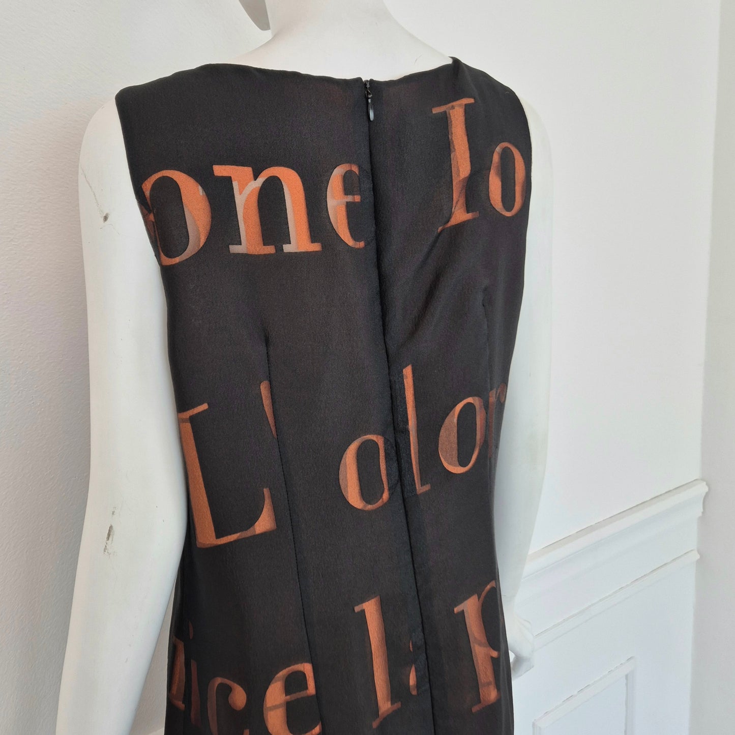 Moschino | Abito due strati con scritte