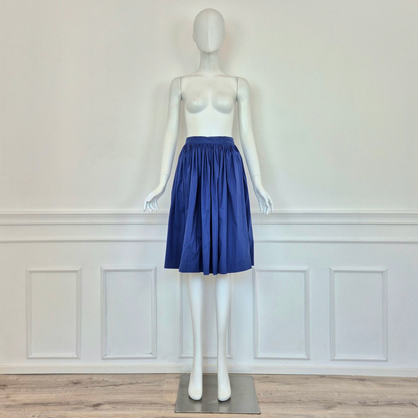 Prada | Gonna blu elettrico SS 2011