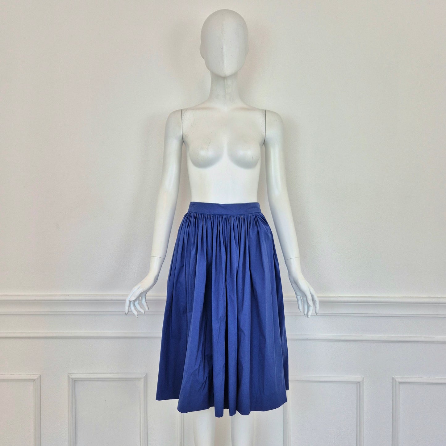 Prada | Gonna blu elettrico SS 2011