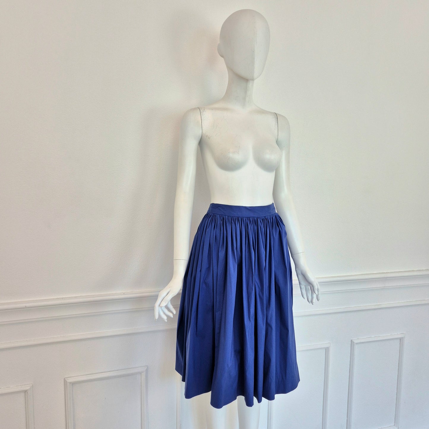 Prada | Gonna blu elettrico SS 2011