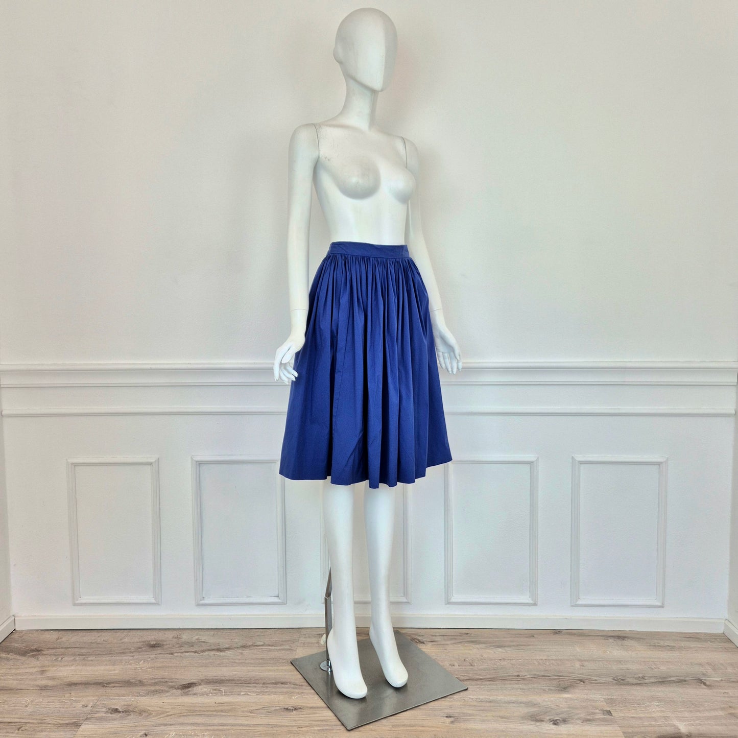 Prada | Gonna blu elettrico SS 2011