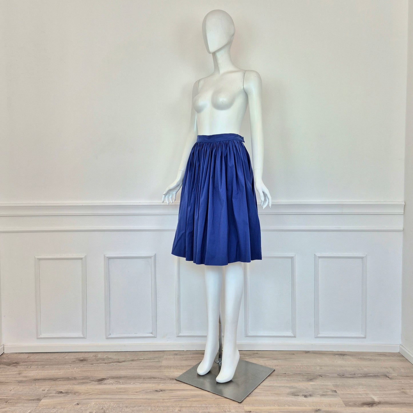 Prada | Gonna blu elettrico SS 2011