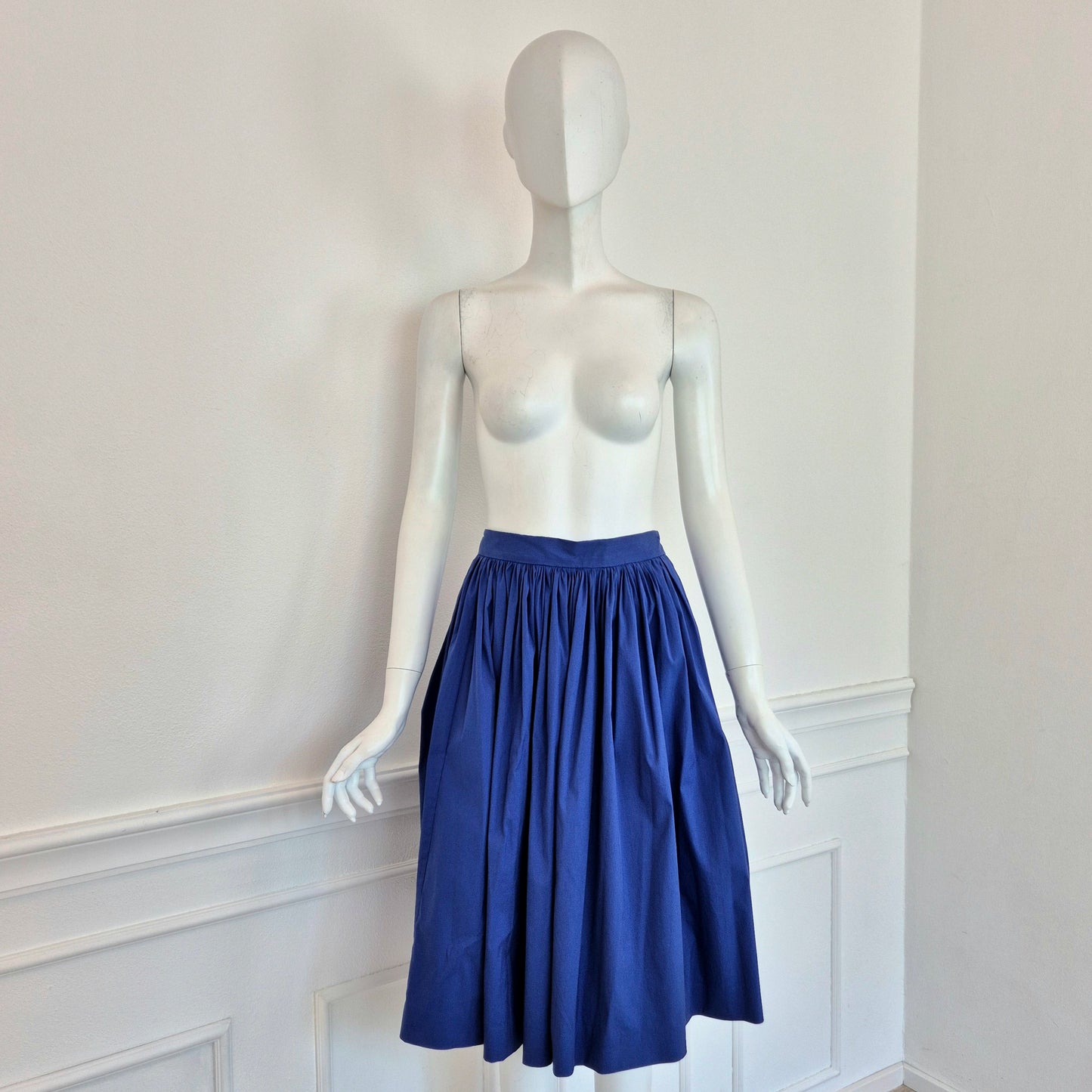 Prada | Gonna blu elettrico SS 2011