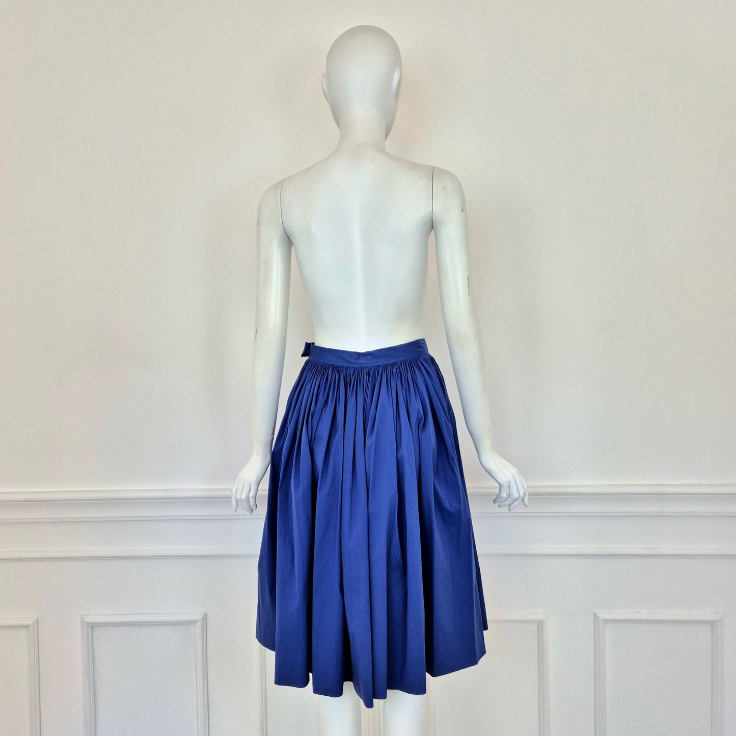 Prada | Gonna blu elettrico SS 2011