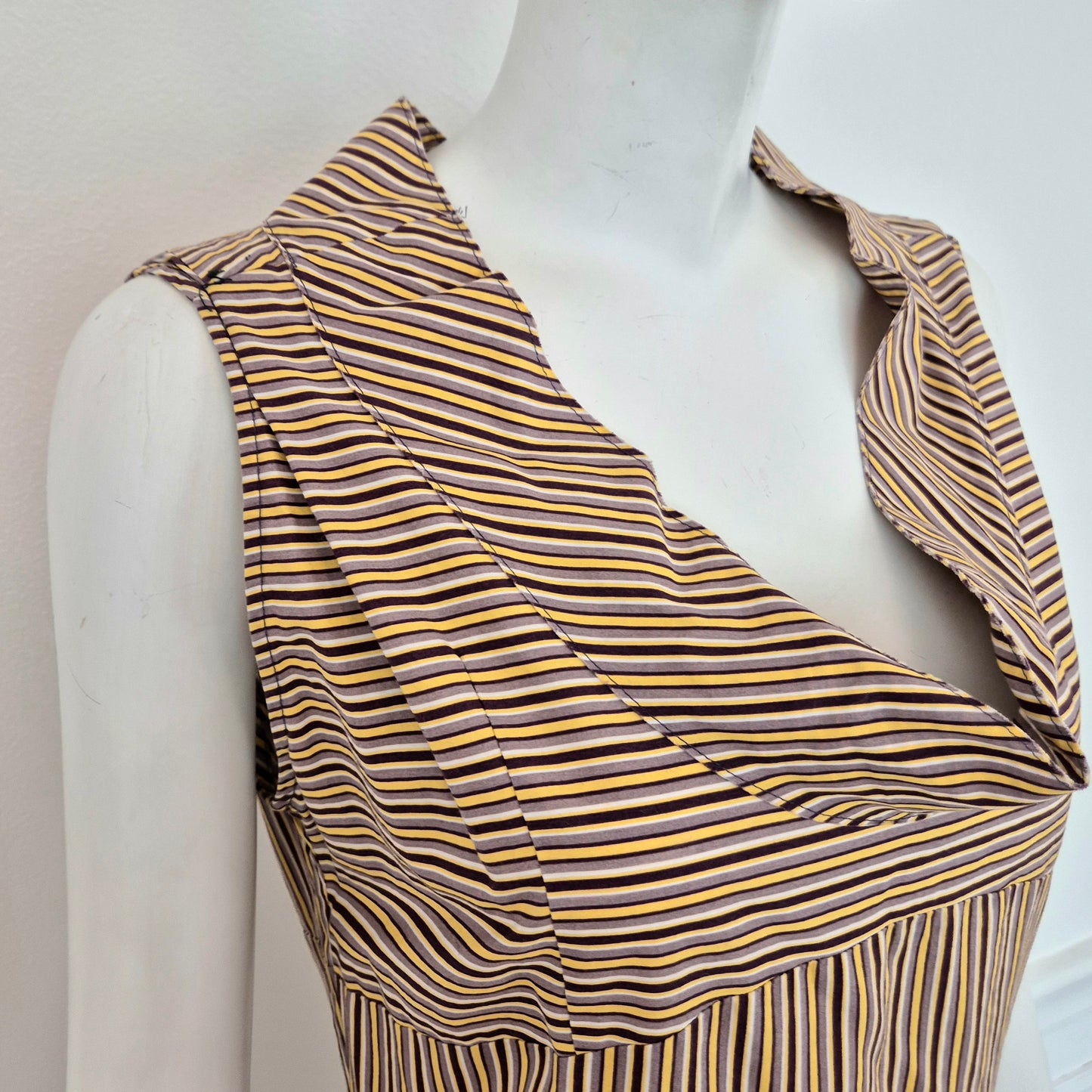 Miu Miu | Abito in cotone a righe SS 2004)