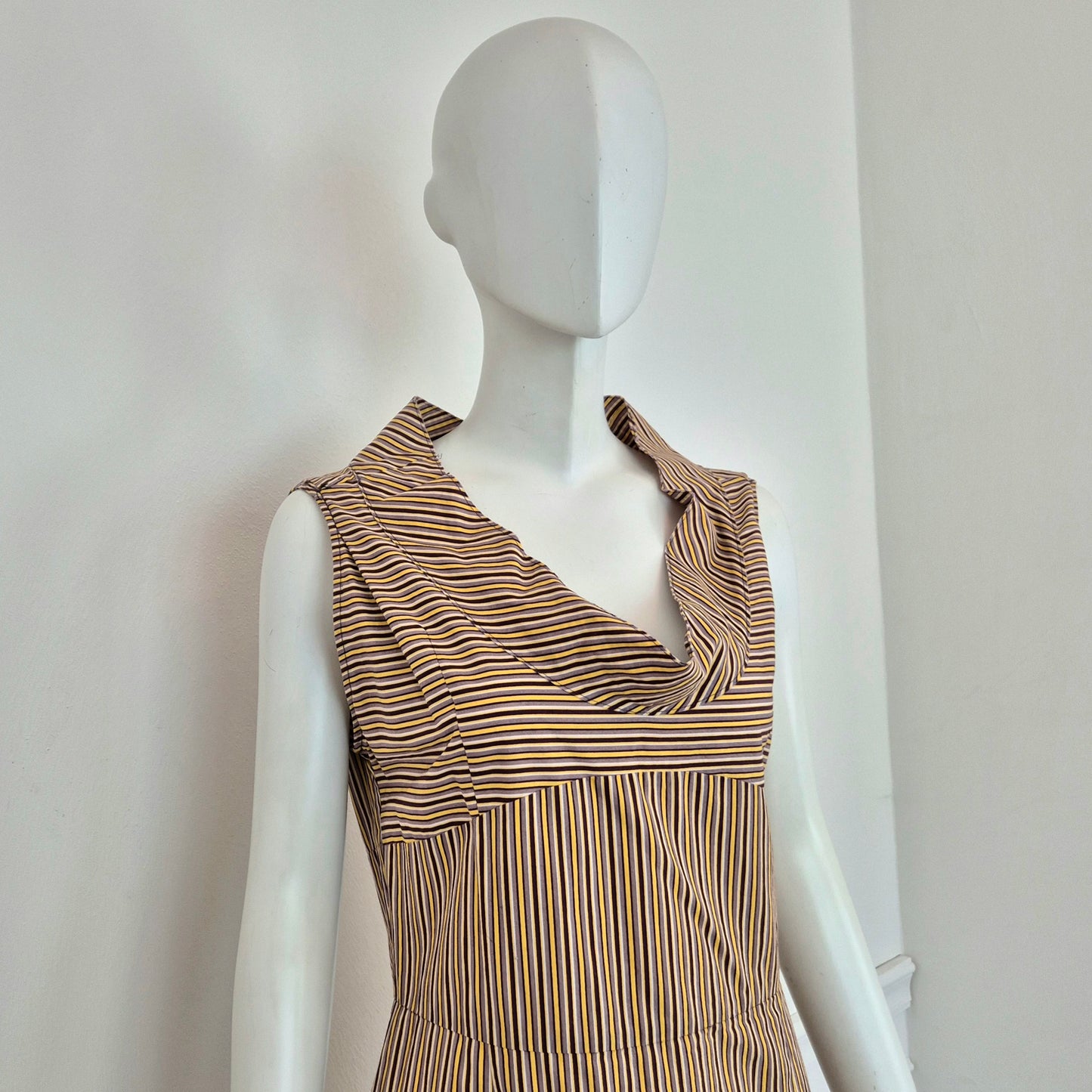 Miu Miu | Abito in cotone a righe SS 2004)