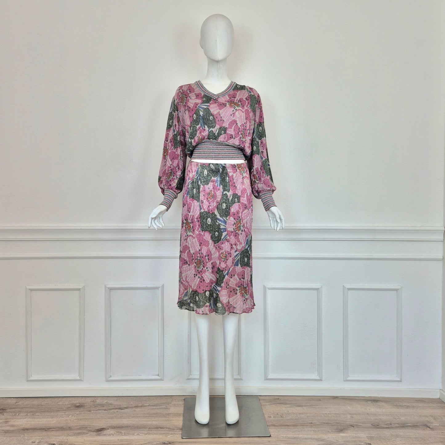 Missoni | Completo vintage lurex fiori