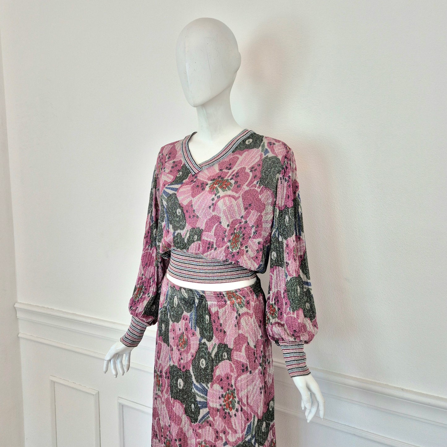 Missoni | Completo vintage lurex fiori