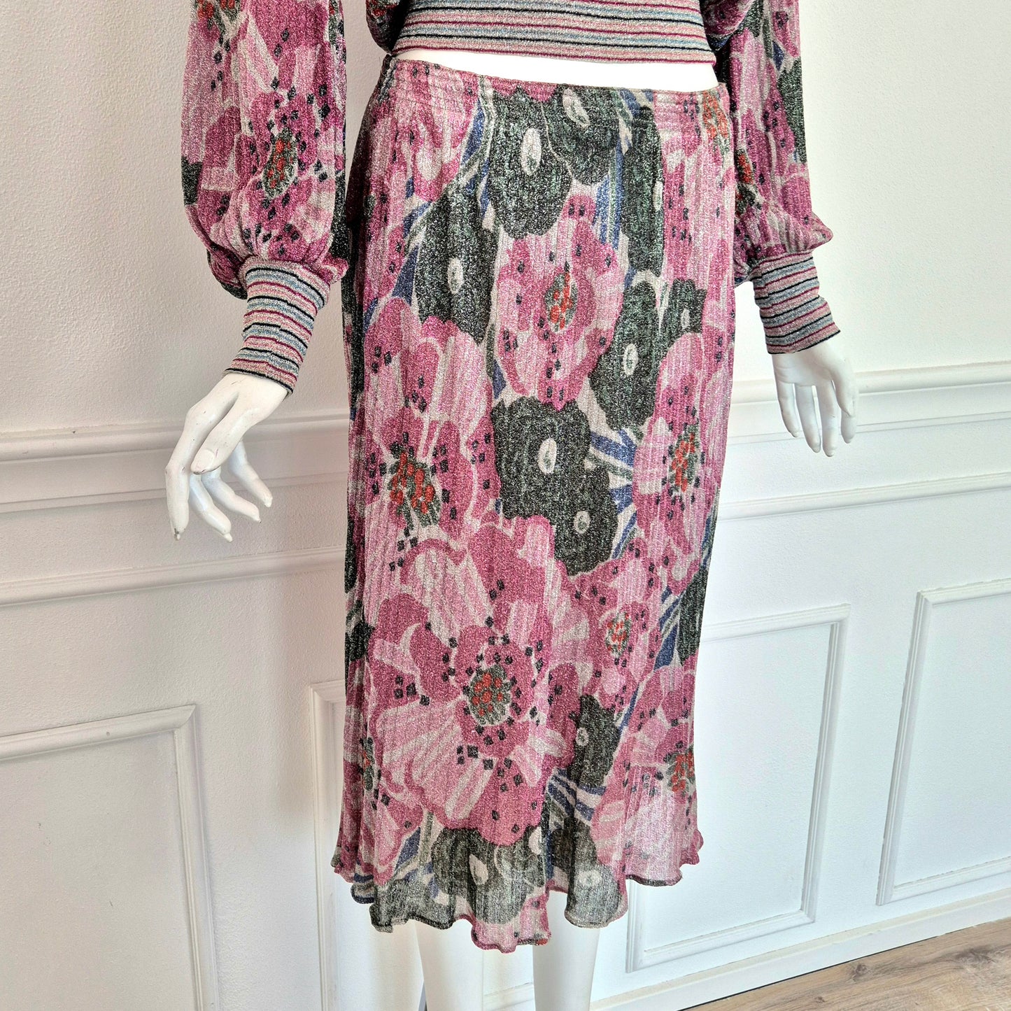 Missoni | Completo vintage lurex fiori