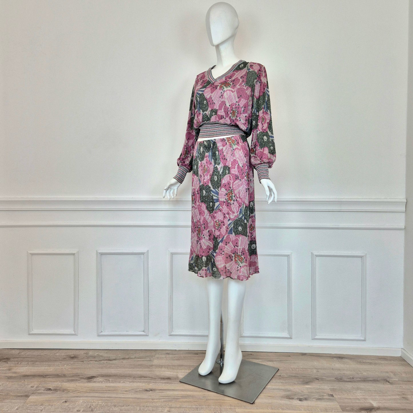 Missoni | Completo vintage lurex fiori