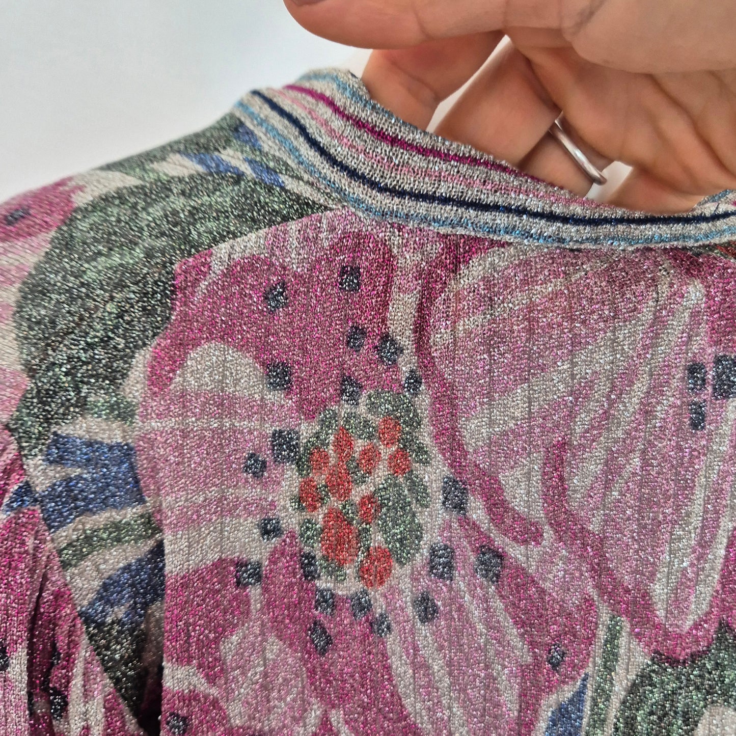 Missoni | Completo vintage lurex fiori