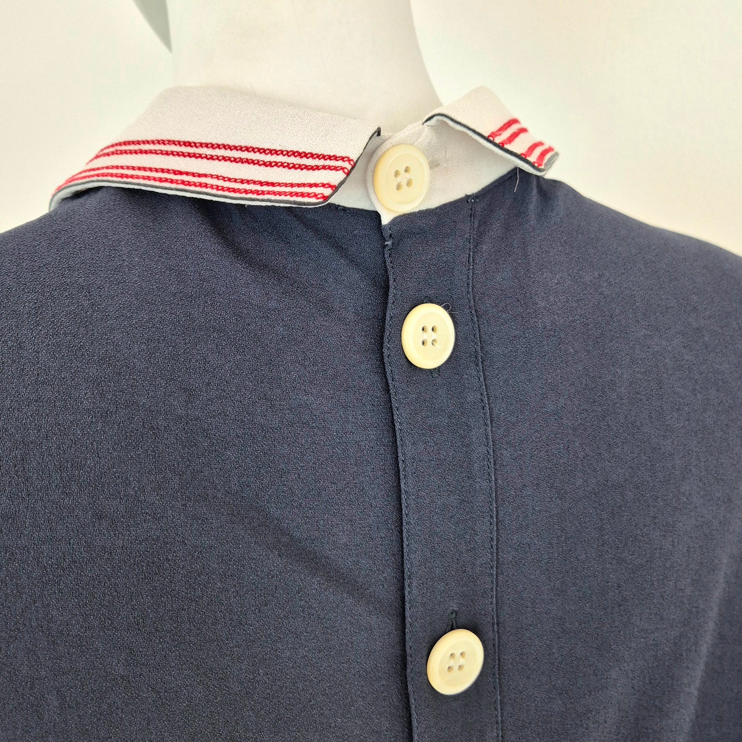 Miu Miu | Top con colletto cuori ricamati