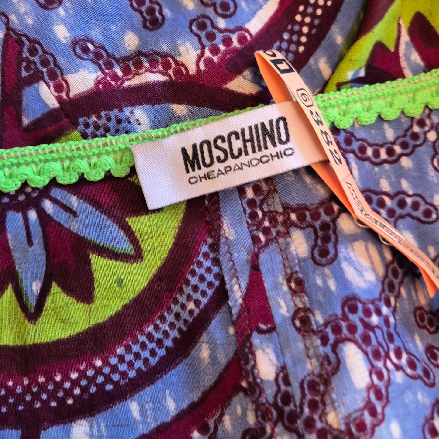 Moschino | Abito lungo tessuto wax 2013