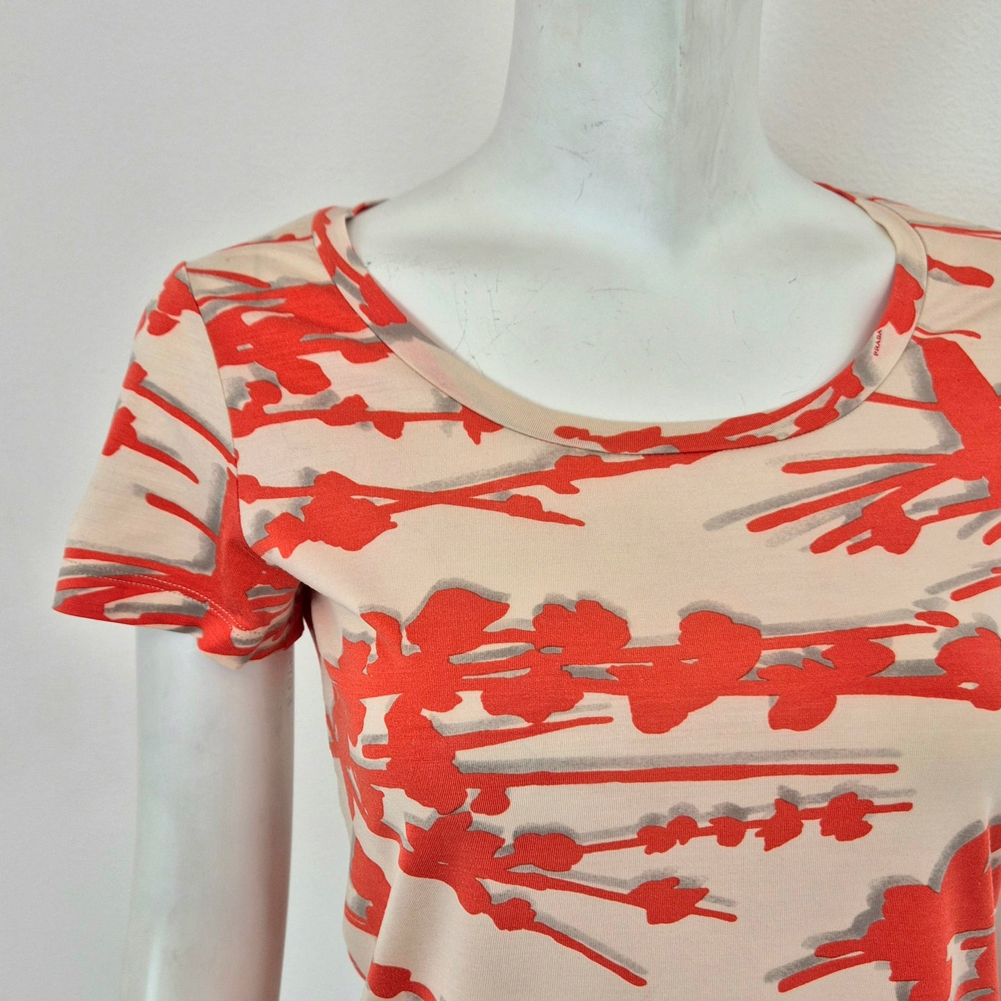 Prada | T-shirt disegni arancioni