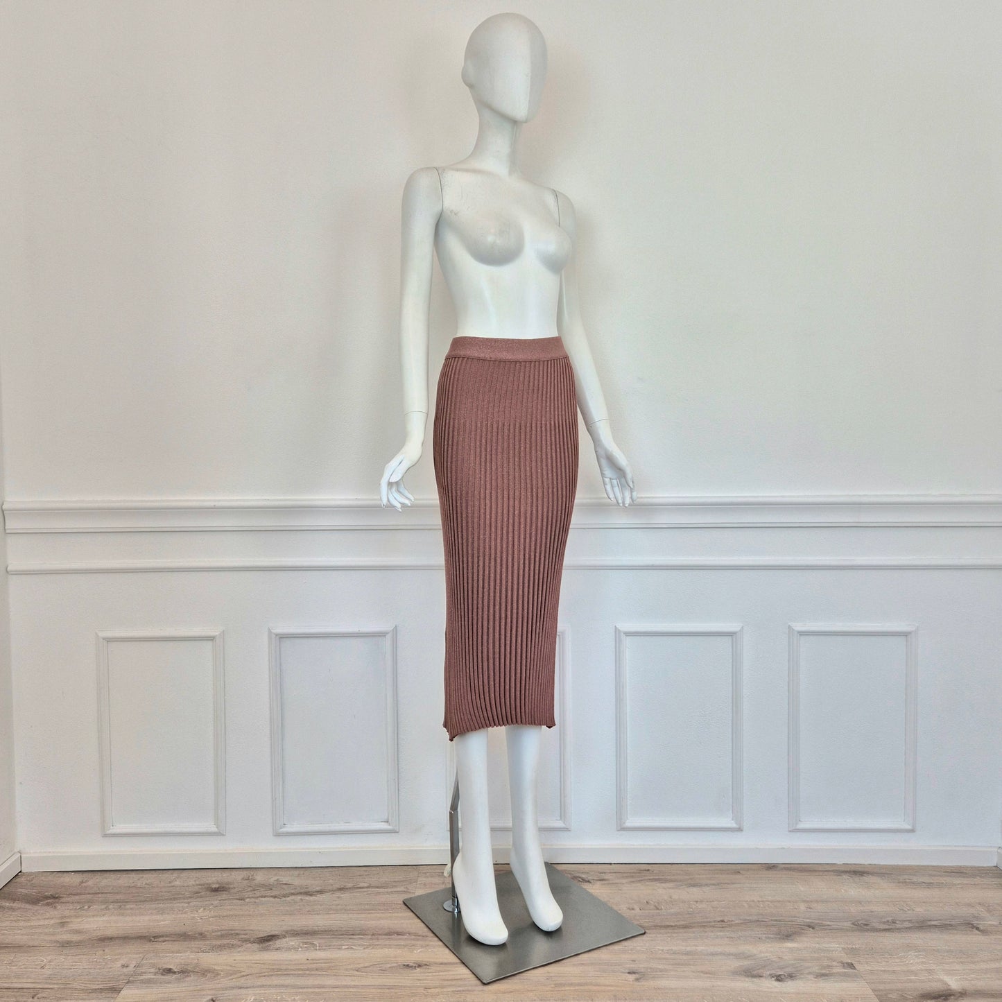 Prada | Gonna in maglia plisse' lurex