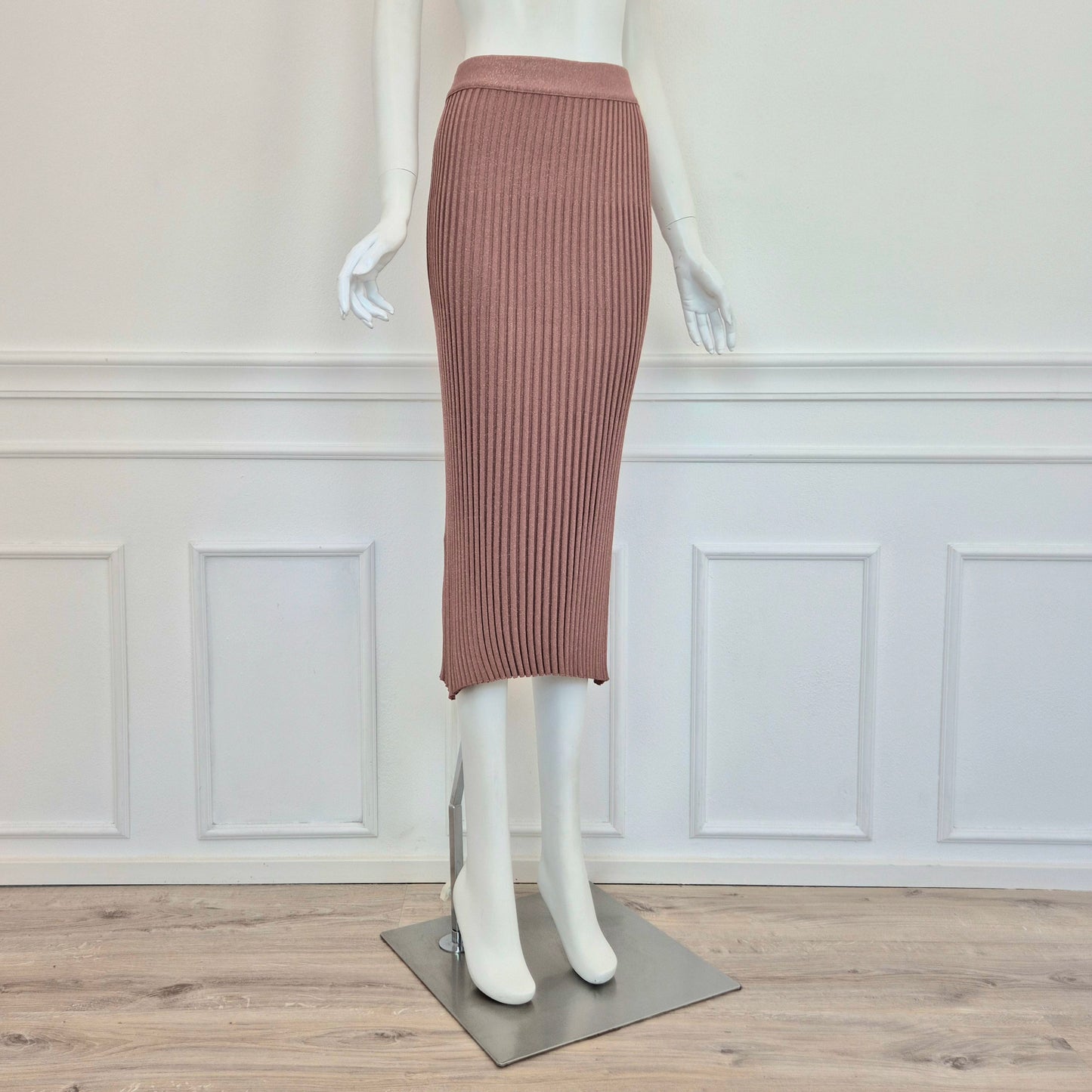 Prada | Gonna in maglia plisse' lurex