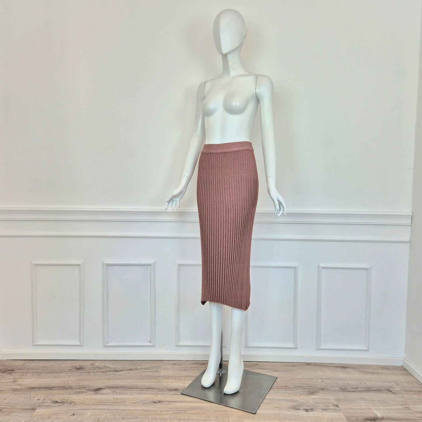 Prada | Gonna in maglia plisse' lurex
