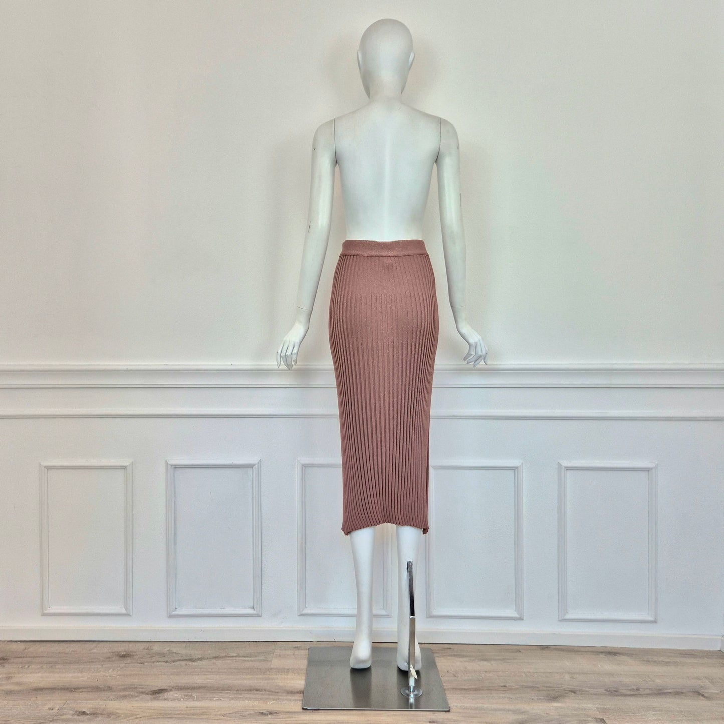 Prada | Gonna in maglia plisse' lurex