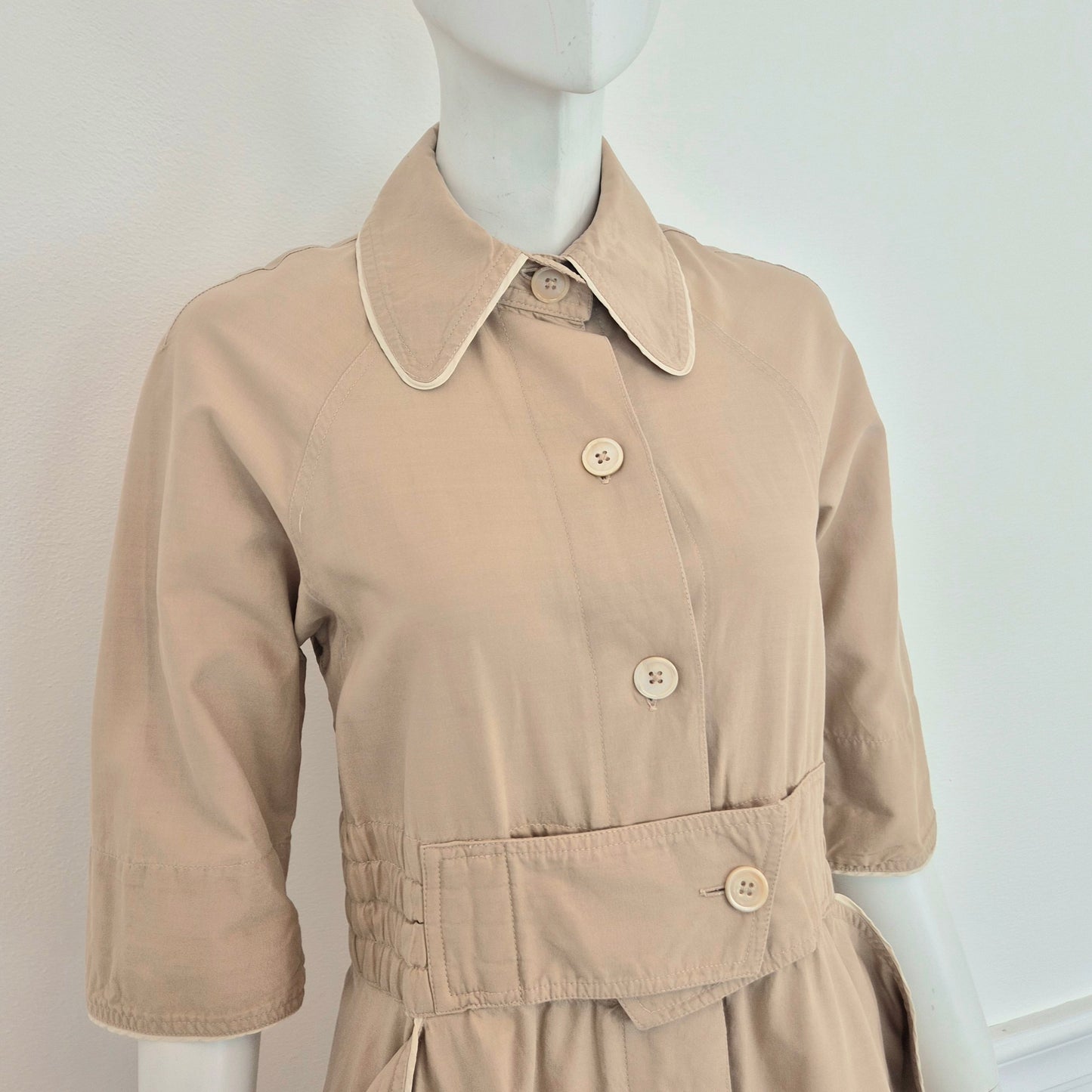 Kenzo | Abito vintage cotone beige