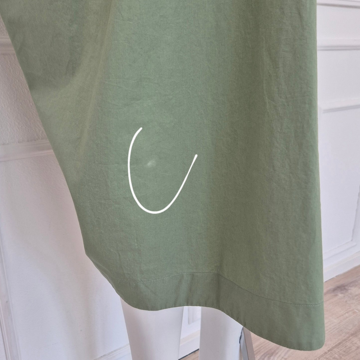 Jil Sander | Abito in cotone verde salvia