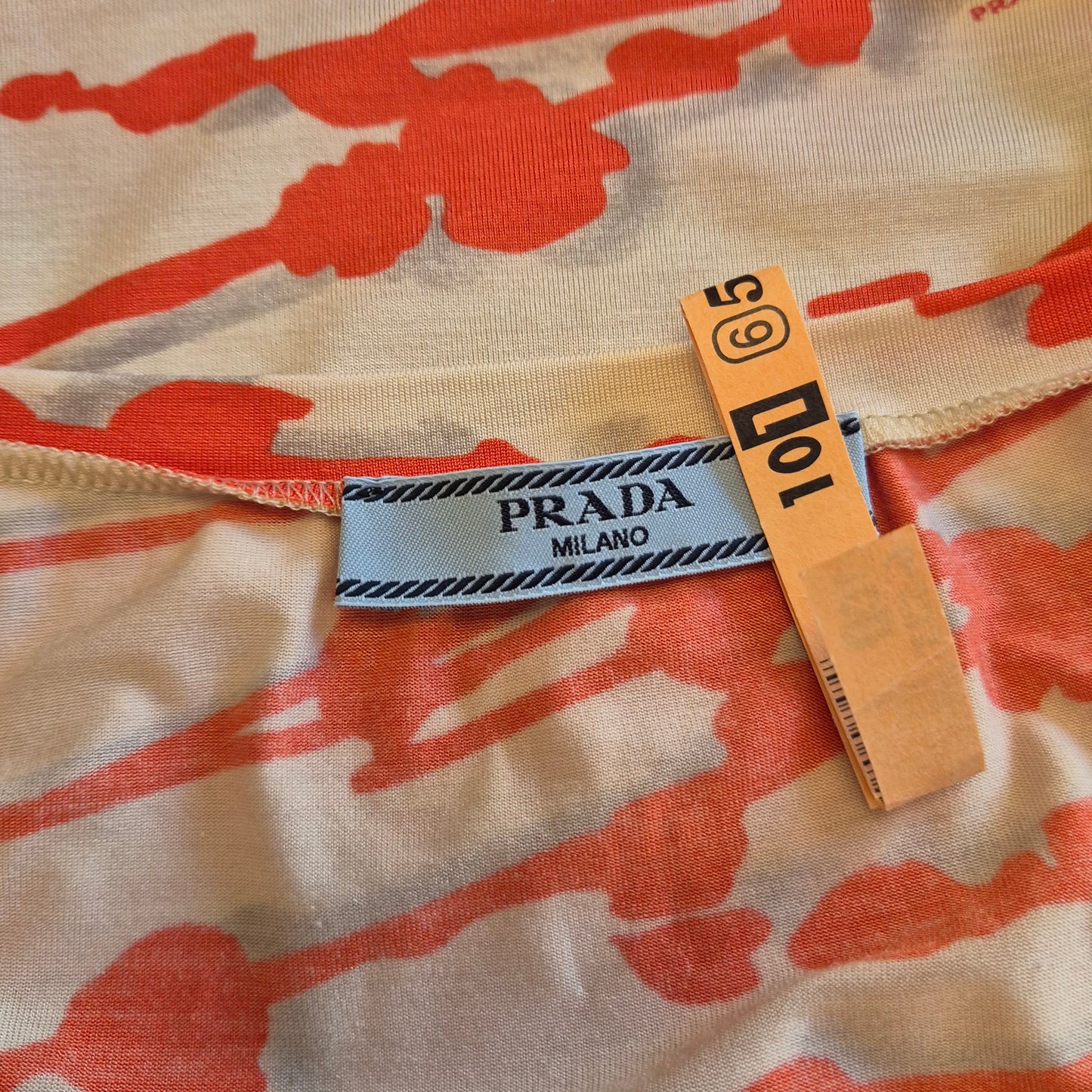 Prada | T-shirt disegni arancioni