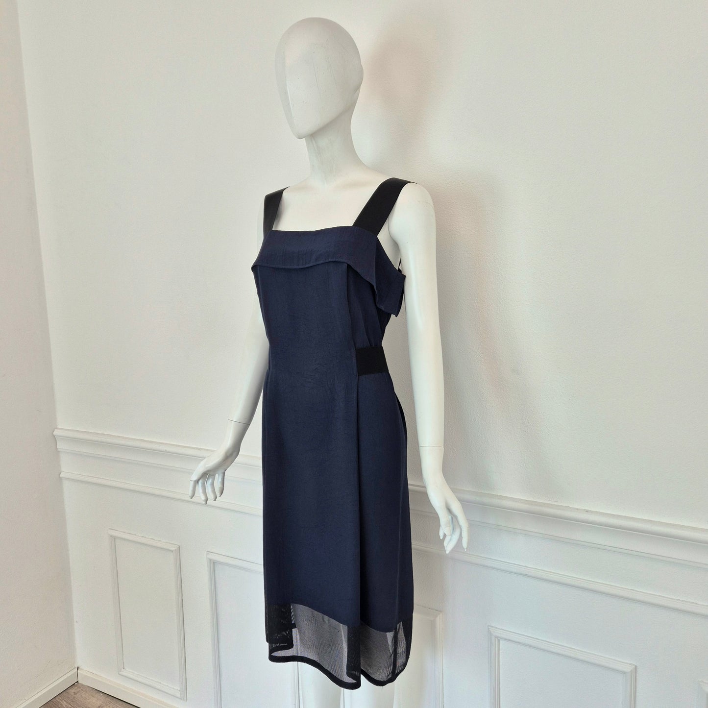 Issey Miyake | Abito blu con elastici