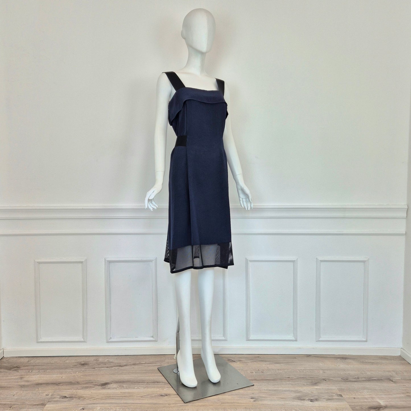 Issey Miyake | Abito blu con elastici